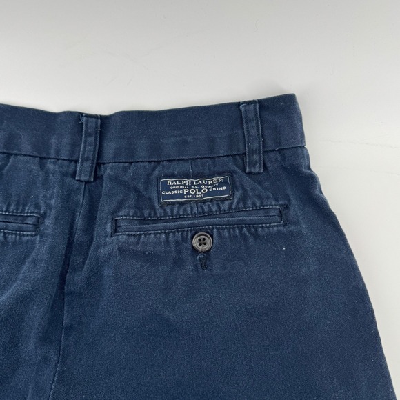 Kids Polo Ralph Lauren Navy Blue Classic Prepster Chino Shorts Size 12 - Picture 4 of 8